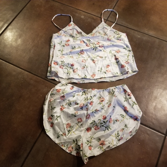 Sleep Club Tank & Shorts Set VTG Floral M EUC - Picture 6 of 11